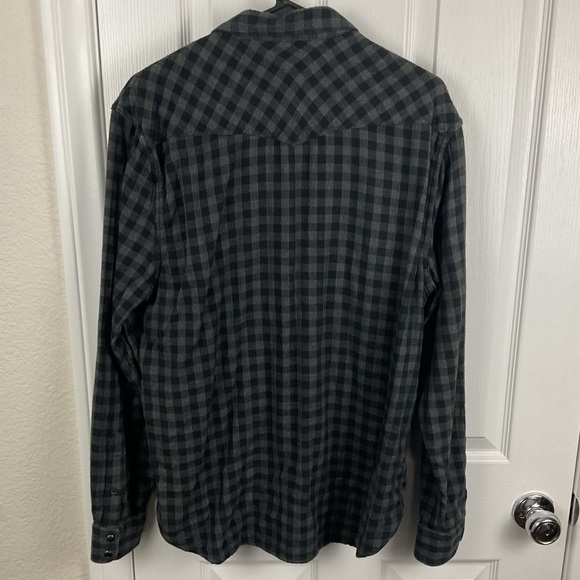 Lucky Brand Men’s Long Sleeve Snap Button Up Lined Check Flannel Shirt, Size L - Picture 2 of 7